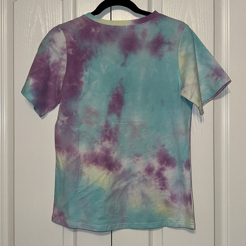 Tie-Dye Short Pajama Set - Pastel Blue & Purple - Unbranded - Picture 4 of 16
